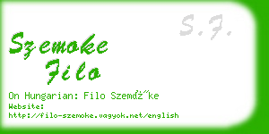 szemoke filo business card